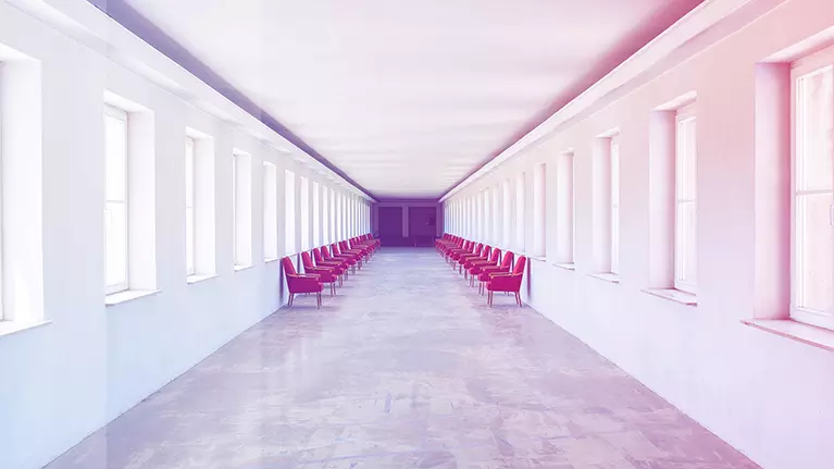 Chairs in hallway